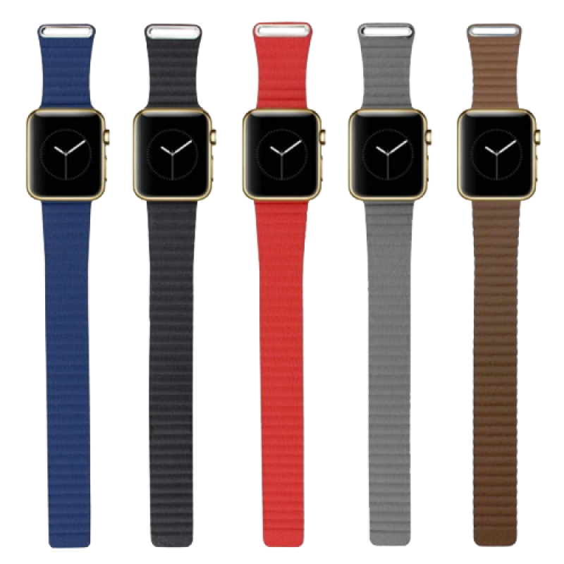 Ремешок Apple Watch Genuine Leather 42mm (Черный)