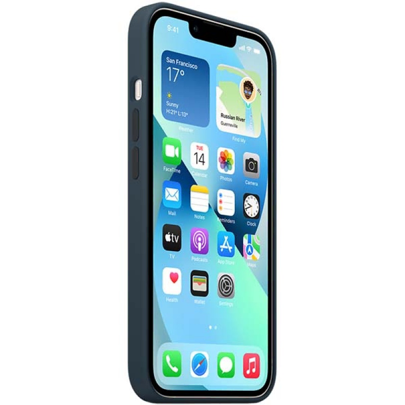 Накладка Apple iPhone 13 Silicon Case MagSafe (Синий омут)