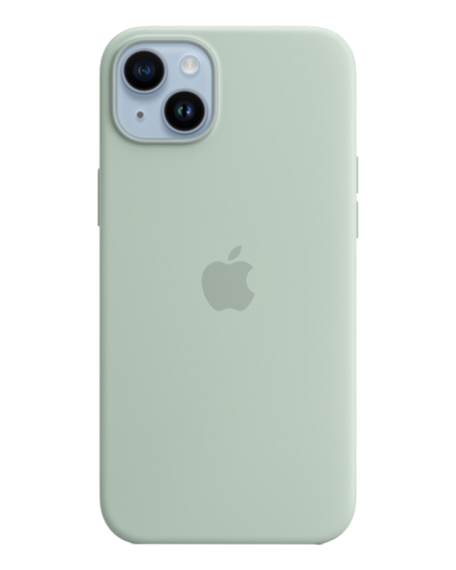Чехол Apple iPhone 14 Leather Case MagSafe No animation (Зелёная секвойя)