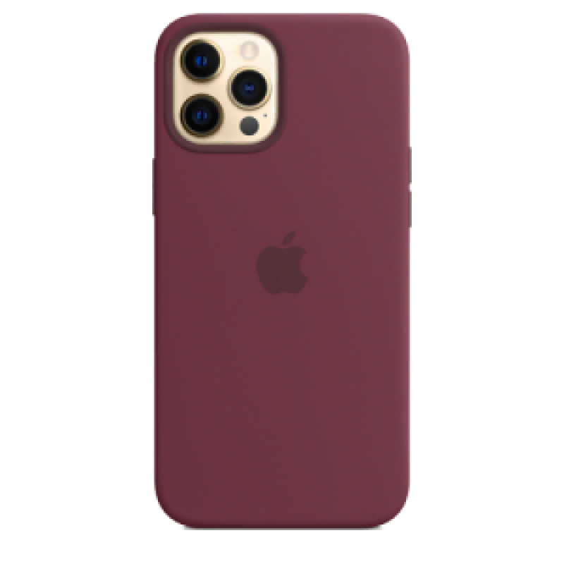 Накладка Apple iPhone 12/12 Pro Silicon Case MagSafe (Сливовый)