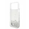 Guess для iPhone 17 Pro чехол Liquid Glitter Charms Hard Silver