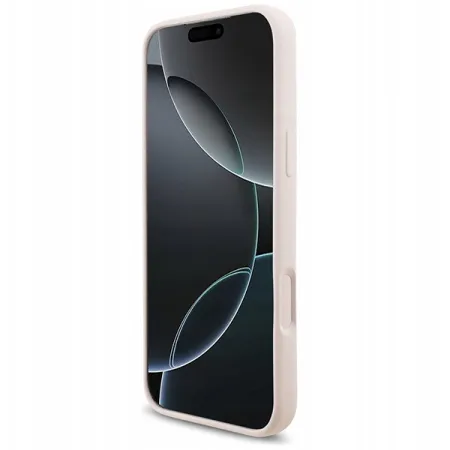 Guess для iPhone 17 Pro Max чехол Liquid silicone Gold metal logo & Camera Hard Pink (MagSafe)