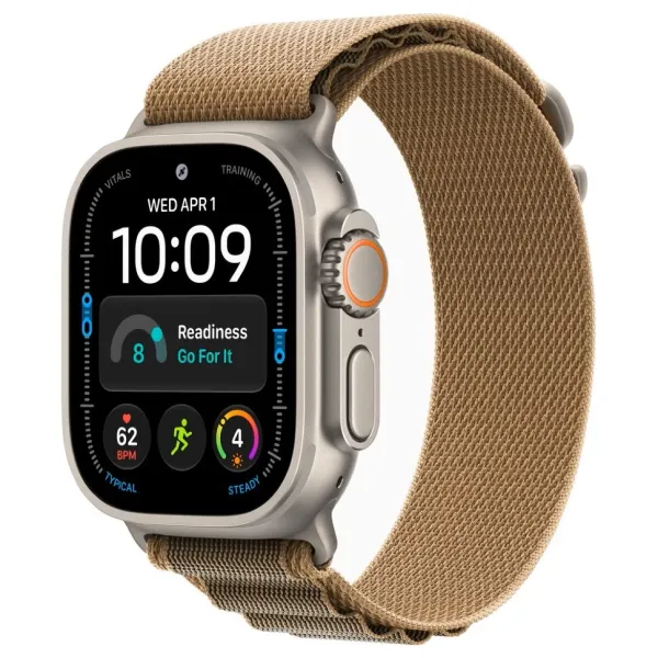 Apple Watch Series Ultra 4 49mm Natural Titanium Case with Desert  Alpine Loop S