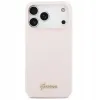 Guess для iPhone 17 Pro Max чехол Liquid silicone Gold metal logo & Camera Hard Pink (MagSafe)