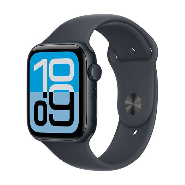 Apple Watch Series SE 3 44mm Midnight Aluminum Case with Midnight Sport Band M/L